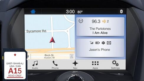 أحدث إصدار من بطاقة sd للملاحة لعام 2024 يناسب أحدث بطاقة GPS لفورد/لينكولن تم تحديثها A15 USA Canada Map-GM5T-19H449-AJ in Kuwait