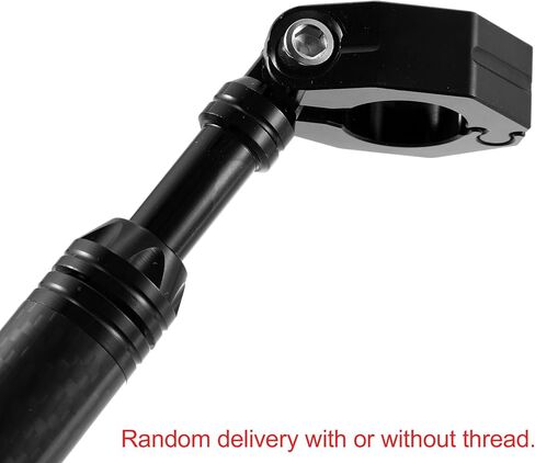 X AUTOHAUX Universal 22mm Aluminum Alloy Carbon Fiber Pattern Black Motorcycle Balance Bar Crossbar Handlebar Adjustable Motorbike Accessories in Saudi Arabia