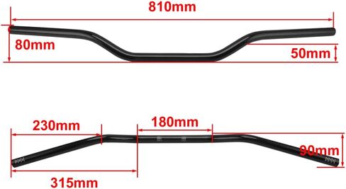 IUVWISN الترابية دراجة ألياف الكربون المقود 7/8 "22 مللي متر مقبض القضبان العالمي ل CRF XR KLX KX TTR TW CR SSR PW YZF KXF RMZ DRZ TAO TAO RFZ حفرة دراجة ATV رباعية in Kuwait