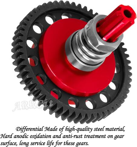 ARRCat 57T 0.8Mod Slipper Gear مع 3.175 مم ترس ترس 15T 16T 17T RC Gears ترقيات جزء لـ 1/10 Arrma Granite Senton Big Rock Vorteks 3S Blx Mega550، Kraton Outcast 4S Blx، 1/8 Typhon 3S، أسود in Saudi Arabia