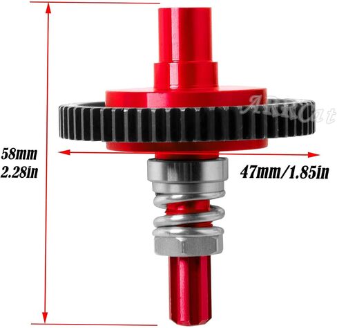 ARRCat 57T 0.8Mod Slipper Gear مع 3.175 مم ترس ترس 15T 16T 17T RC Gears ترقيات جزء لـ 1/10 Arrma Granite Senton Big Rock Vorteks 3S Blx Mega550، Kraton Outcast 4S Blx، 1/8 Typhon 3S، أسود in Saudi Arabia