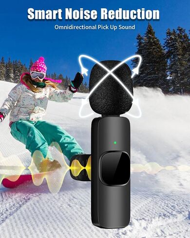 Tearstone 4 in 1 Wireless Lavailer Microphone for iPhone, Android, Camera, iPad, USB C, Professional Mini Microphone with Noise Reduction, Wireless Mic for Video Recording, Vlog, YouTube, TikTok in Saudi Arabia