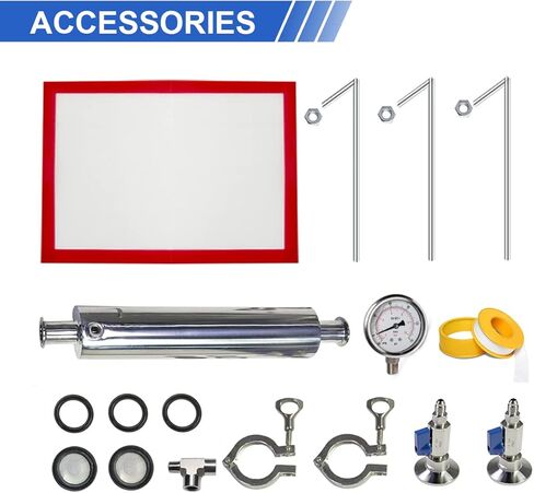LABFENG 90g Stainless Steel Vacuum Tube Kit Vacuum Chamber with Tripod Used to Extract from Plant Leaves in Kuwait