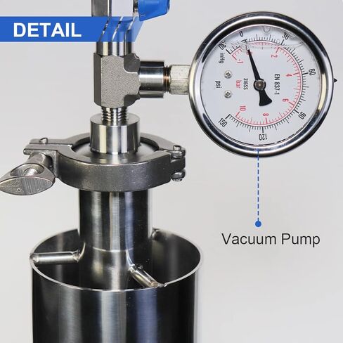 LABFENG 90g Stainless Steel Vacuum Tube Kit Vacuum Chamber with Tripod Used to Extract from Plant Leaves in Kuwait