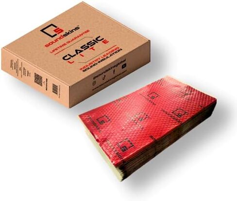 Soundskins 50 Mil Car Sound Deadening Mat 50 Sq Ft Kit - Butyl and Foil Automotive Sound Dampener - Reduce Vibrations, Insulate Heat, and Minimize Resonance in Saudi Arabia