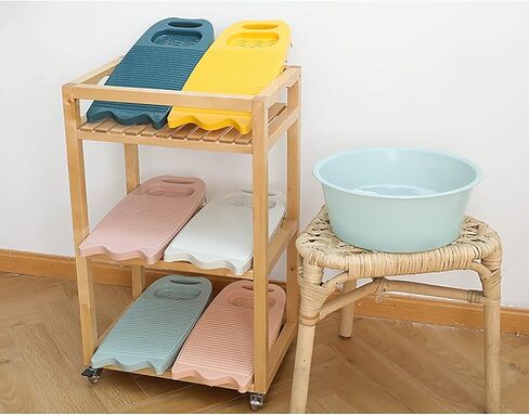 Plastics Clothes Washboards Laundry Board Household Hand Washing Board with Soap Holder Portable Hand Washing Clothes Tool Scrubboards Clothes Cleaning Tools for Home School Dormitory (Navy Blue) in Saudi Arabia