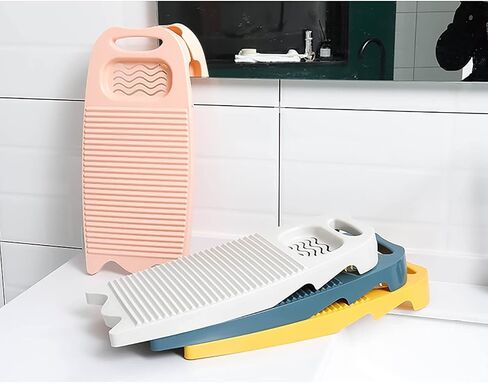 Plastics Clothes Washboards Laundry Board Household Hand Washing Board with Soap Holder Portable Hand Washing Clothes Tool Scrubboards Clothes Cleaning Tools for Home School Dormitory (Navy Blue) in Saudi Arabia