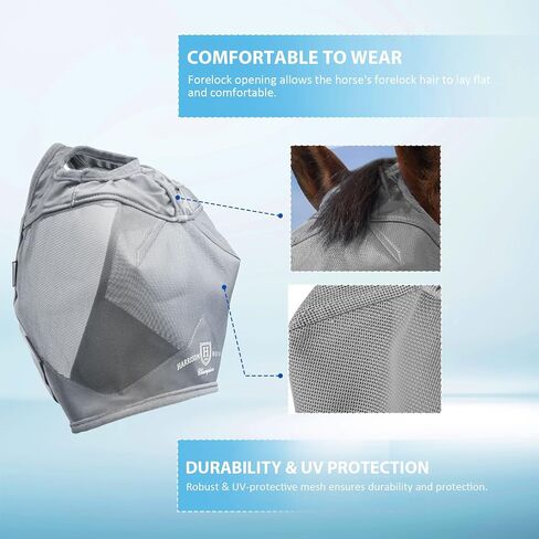 Harrison Howard Horse Fly Mask Standard Signature Blue Horse Large in Saudi Arabia