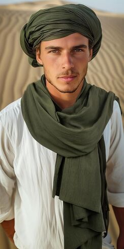 شال JPXH للرجال والنساء البالغين من العصور الوسطى بقلنسوة متعدد الألوان، شال لعب الأدوار in Kuwait