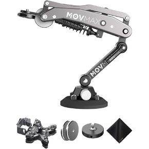 ذراع شفرة MOVMAX لـ DJI Pocket 3 - حامل تمديد مثبت ممتص للصدمات للحصول على لقطات سلسة وديناميكية، تصميم خفيف الوزن مع عازل اهتزاز MOVMAX ومجموعة قماش تنظيف الانتظار in Kuwait