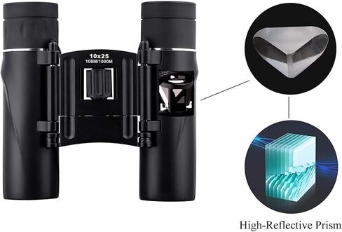 Monoculars Telescope High Power Telescope,10X25 Binoculars Compact,Waterproof Compact Roof Prism Binocular with Fully Coated Lens for Travel Hiking Bird Watching Binoculars in Saudi Arabia