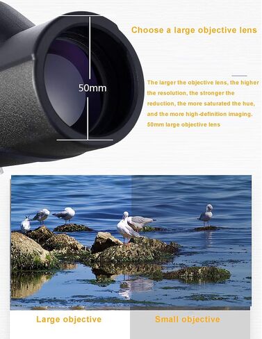 Monocular Telescope, 16x50 HD High Power Monocular Waterproof with Smartphone Holder and Adjustable Tripod for Adult Bird Watching Outdoor Travel Sightseeing Bird Watching, Hiking,Camping in Saudi Arabia