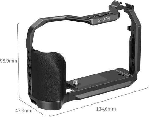 قفص كاميرا SmallRig X-T30 III لـ FUJIFILM X-T30 / X-T30 II/X-T30 III، مقبض سيليكون مريح مدمج، لوحة تحرير سريعة لـ Arca، ومقبس QD، وفتحات الحزام - 5662 in Saudi Arabia