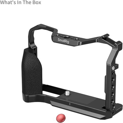قفص كاميرا SmallRig X-T30 III لـ FUJIFILM X-T30 / X-T30 II/X-T30 III، مقبض سيليكون مريح مدمج، لوحة تحرير سريعة لـ Arca، ومقبس QD، وفتحات الحزام - 5662 in Saudi Arabia