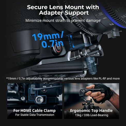 قفص SmallRig لـ Canon C80، تصميم معياري مع لوحة علوية، لوحات جانبية، لوحة سفلية، حاجز الناتو، مشبك كابل لـ HDMI، مع حامل حذاء بارد، فتحة ملولبة 1/4 بوصة - 20 و3/8 بوصة - 16، مفتاح ألين - 5810 in Saudi Arabia