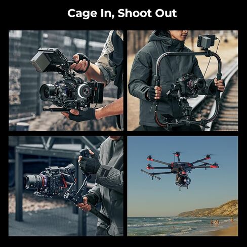 قفص SmallRig لـ Canon C80، تصميم معياري مع لوحة علوية، لوحات جانبية، لوحة سفلية، حاجز الناتو، مشبك كابل لـ HDMI، مع حامل حذاء بارد، فتحة ملولبة 1/4 بوصة - 20 و3/8 بوصة - 16، مفتاح ألين - 5810 in Saudi Arabia