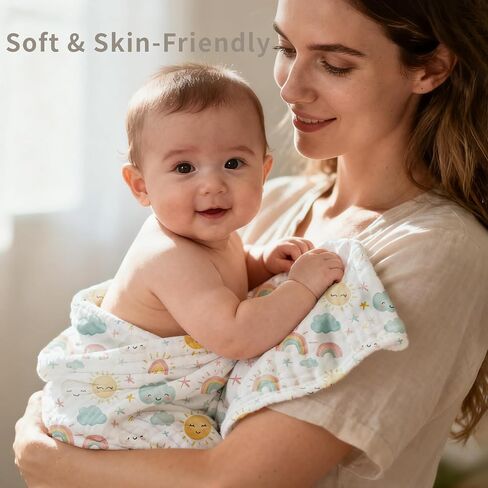 Muslin Swaddle Blankets 6-Layer Cotton Baby Blankets for Boys & Girls 43"X43"Inches Receiving Blankets,Soft Skin-Friendly Baby Crib Blanket,Breathable Quilt Bedspread(Jurassic Dinosaurs) in Saudi Arabia
