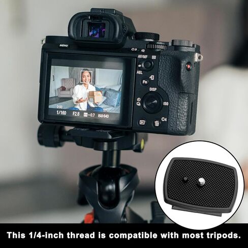 3 PCS Universal Tripod Quick Release Plate 43x43mm, Camera Quick Release Plate Tripod Camera Mount Plates Cameras Mounting Adapter for Tripods and Cameras Tripods Mount for Efficient Photography in Saudi Arabia