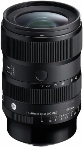 Sigma 17-40mm f/1.8 D.C. Art Lens Compatible with Canon RF Mount (APS-C) Bundle with 67mm UV Filter + Lens Cap Keeper + Cleaning Kit + Cleaning Cloth (5 Items) in Saudi Arabia
