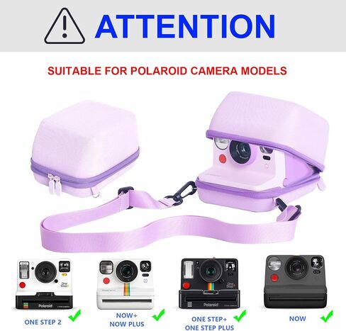 CAIYOULE Camera Case for Polaroid Now 3rd, OneStep, OneStep+, Onestep 2, Now, Now+Gen 2, Flip Instant Film Camera, Protective Hard Shell Camera Crossbody Bag with Adjustable Strap, Green (No Camera) in Saudi Arabia