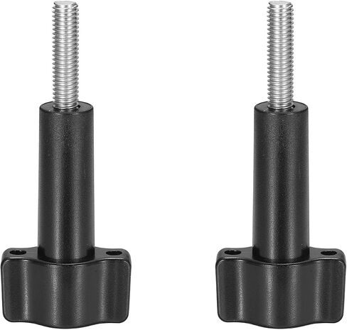 PATIKIL 2 Pcs Aluminum Thumbscrew, Long Thumb Screw with Cap Force for Action Sport Camera and Other Action Cameras, Black in Saudi Arabia