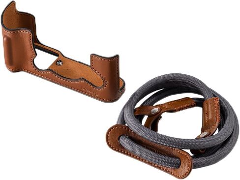 SMALLRIG X-T30 III Half Leather Case with Shoulder Strap for FUJIFILM X-T30 / X-T30 II/X-T30 III, Retro Style Camera Case with Aluminum Frame & Shutter Button Cap, Brown- 5670 in Saudi Arabia