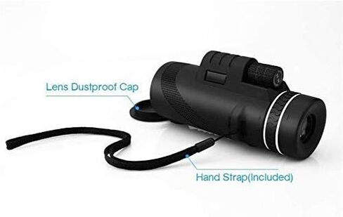 12x50 High Power HD Monocular for Bird Watching Adults with Smartphone Holder BAK4 Prism for Wildlife Hunting Camping Travelling,Monocular Telescope - in Saudi Arabia