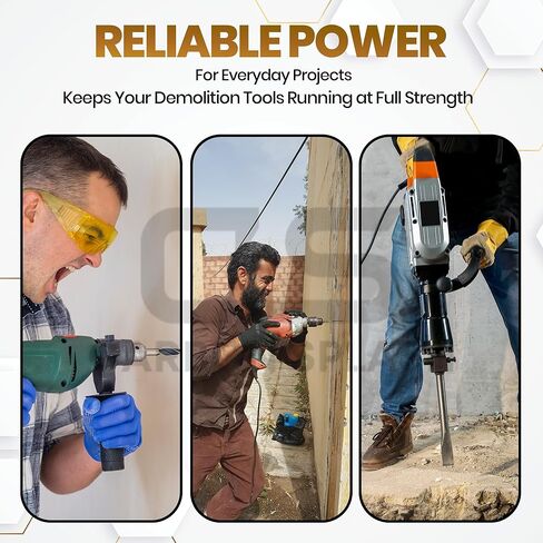 فرش كربون 2P لاستبدال 1617014144، تناسب المطرقة التجريبية 11264EVS SDS-Max، 11265EVS، 11321EVS - متوافقة مع أدوات المطرقة 1-5/8 بوصة، مجموعة فرشاة محرك متينة لإصلاح أدوات الطاقة in Kuwait
