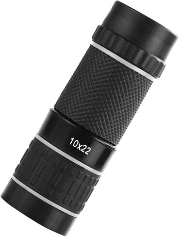 Monocular Telescope, 10x22 Monocular Telescope, High Power Life Waterproof Monocular Compact with Smartphone Adapter BAK4 Prism Lens Monocular for Adult Bird Watching Outdoor Travel in Saudi Arabia