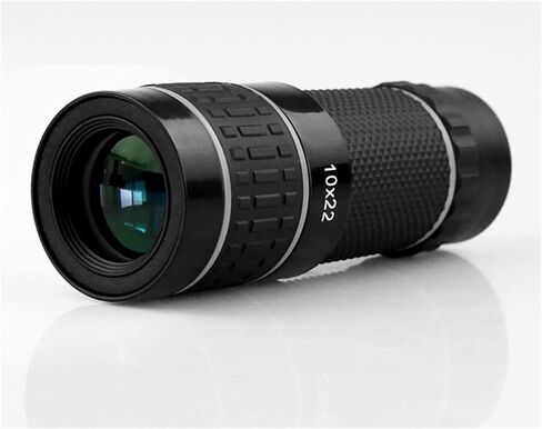 Monocular Telescope, 10x22 Monocular Telescope, High Power Life Waterproof Monocular Compact with Smartphone Adapter BAK4 Prism Lens Monocular for Adult Bird Watching Outdoor Travel in Saudi Arabia