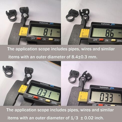 مشابك خرطوم نايلون مزدوجة الإمساك، مشابك خرطوم بلاستيكية من النايلون ذات قبضة مزدوجة (18.8-20.6 مم (3/4 بوصة)، 20 عبوة) in Kuwait