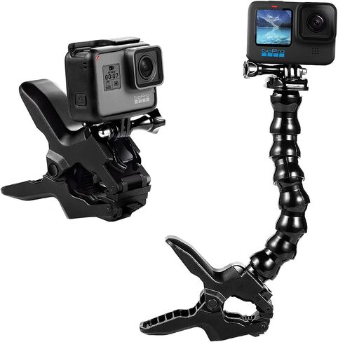 Jaws Flex Clamp Mount Gooseneck Mount لـ GoPro Hero 13 Hero 12 Hero 11 Hero 10 Hero 9 Hero 8 Hero 7 Hero 6 Hero 5 Hero 4 Session Hero 3+ Hero 3 EK7000 DJI osmo Arlo Action Camera in Saudi Arabia