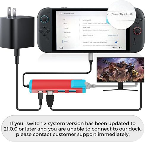 محول USB C إلى محول HDMI للمفتاح 2 ، محطة إرساء USB C مع 4K@60Hz HDMI Port/Type-C PD Port/USB 3.0 PORT/1000M PORT in Kuwait