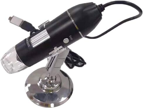 Adjustable 1600X 3 in 1 USB Digital Microscope Type-C Electronic Microscope Camera for 8 LED Zoom Magnifier (Color : Black Size : 1600X) (Black 1000X) in Saudi Arabia