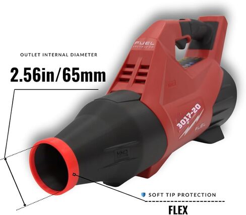 Short Nozzle – Compatible with Milwaukee 3017-20 M18 Blower – Compact PETG-CF Attachment for Detailing & Snow – by MMD Studio in Saudi Arabia