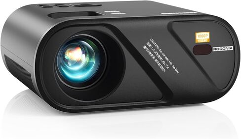 5G WiFi Bluetooth Projector, Outdoor Movie Projector [Projector Screen and Tripod Included], Full HD 1080P Video Projector for Home Theater, Compatible with Phone, HDMI, USB, Laptop, TV Stick in Saudi Arabia
