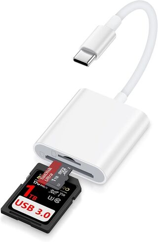USB 3.0 SD Card Reader ، 2 في 1 قارئ بطاقة SD عالية السرعة ، محول USB SD CAED للكاميرا مع فتحة مزدوجة لبطاقات SD/SDHC/MMC/MICRO SDXC/UHS-II ، متوافقة مع MacBook و Dell والمزيد من الكمبيوتر المحمول والمزيد in Kuwait