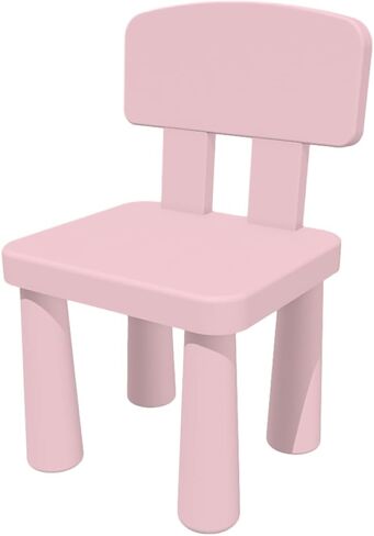 Pink Kids Chair for Table - PP Plastic Backrest Toddler Chair for Ages 1 2 3 4, Promoting Focus and Security in Saudi Arabia