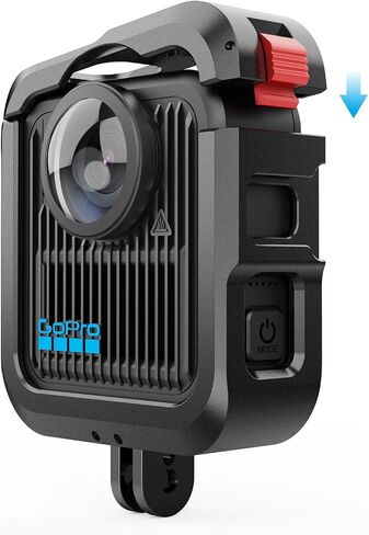 طقم قفص واقي لـ GoPro Max2، إطار واقٍ سريع التحرير مع غطاء حماية للعدسة، مع حامل حذاء بارد، يمكن توصيله بحامل ثلاثي القوائم، عصا سيلفي (مادة سبائك الألومنيوم) in Saudi Arabia