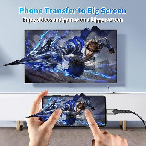 USB C to DVI Cable 3.3 ft - Support 4K@30Hz 32 AWG Durable Cable,Type-C to DVI Adapter for Monitors, Projectors and Other Devices in Saudi Arabia