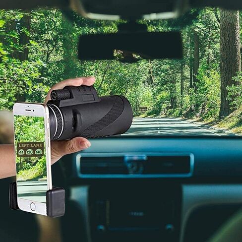 Telescope HD 12x50 Monocular Telescope Zoomable Waterproof Monocular Telescopes Fog with Smartphone Adapter Tripod for Birdwatching Concert Ball Game Hiking Seeing in Saudi Arabia