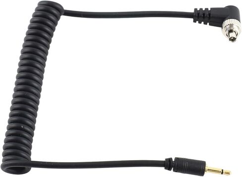 CHICIRIS Flash Sync Cable Professional Camera Flash Trigger Cord for Flashing Effects with Screw Lock, Extended Coiled Wire for Convenient Use, Suitable for Many Cameras and Triggers in Saudi Arabia