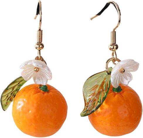 لطيف الفراولة الليمون البرتقال الأفوكادو شكل زهرة الأقراط للنساء المجوهرات in Kuwait