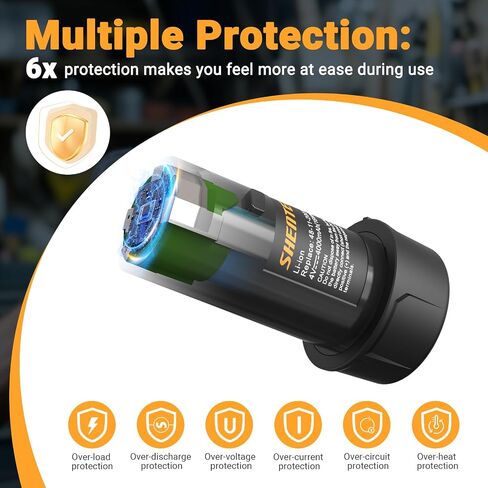 Shentec 2 حزمة 4V 4.0Ah بطارية ليثيوم أيون متوافقة مع ميلووكي 48-11-2001، M4، M-4،2101-20،4932430098، 45242298150 in Saudi Arabia