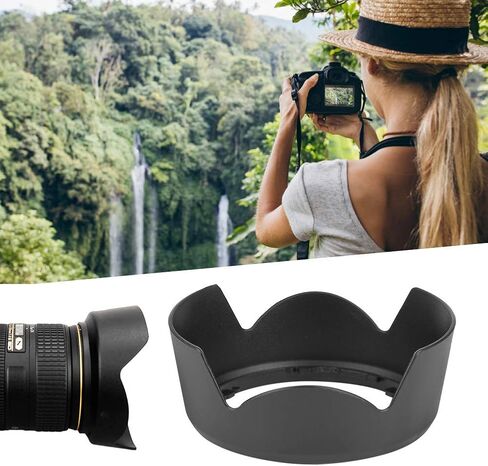 غطاء العدسة، غطاء عدسة مثبت على الكاميرا من مادة ABS لعدسة AF-S DX18-55mm f/3.5-5.6G VR II، حامل مع قائمة التعبئة، مناسب لعدسة الكاميرا AF-S DX18-55mm f/3.5-5.6G VR II in Saudi Arabia