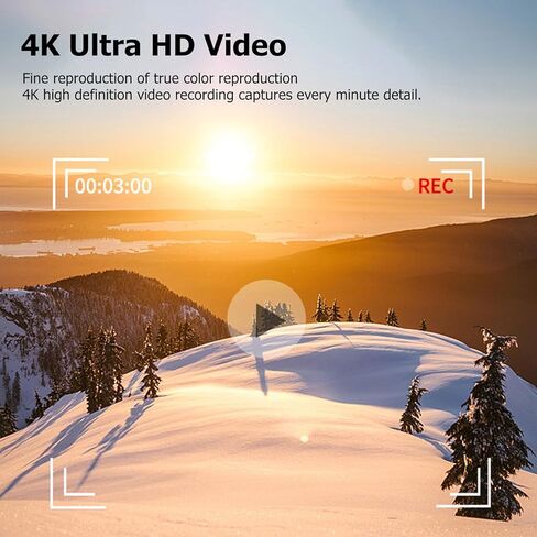 4K Digital Camera for Photography, UHD Autofocus 75MP Point Shoot Camera with 3 Inch LCD Screen, 18X Zoom WiFi Digital Video Cam with Flash for Teens Beginners (White) in Saudi Arabia
