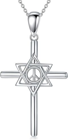 قلادة نجمة داود للرجال 925 فضة القوطية الفضة السيف قلادة قلادة تميمة تعويذة مجوهرات هدايا in Kuwait