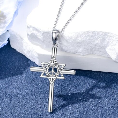 قلادة نجمة داود للرجال 925 فضة القوطية الفضة السيف قلادة قلادة تميمة تعويذة مجوهرات هدايا in Kuwait
