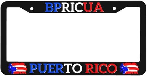 Patriotic American Flag License Plate Frame - Pledge of Allegiance License Plate Covers Aluminum Metal Cute Auto USA Flag Car Tag Holder with 4 Holes Equipped with Screws for Men Women in Saudi Arabia