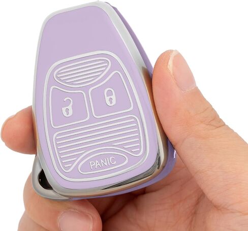 for Dodge Key fob Cover with Keychain,Soft TPU Car Key Cover Case for Dodge Ram 1500 2500 Dakota Magnum Durango Nitro Jeep Wrangler Patriot Grand Cherokee in Saudi Arabia